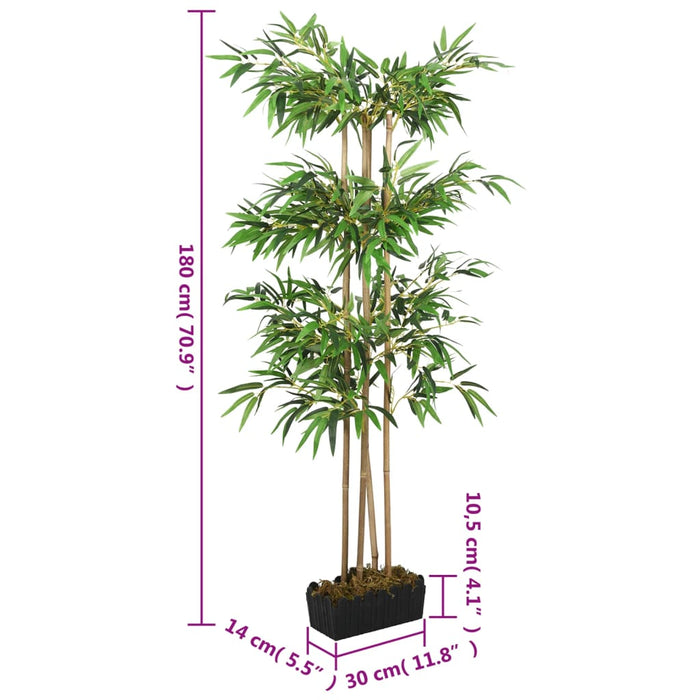 Arbore din bambus artificial 1216 de frunze 180 cm verde - WALTI WALTI
