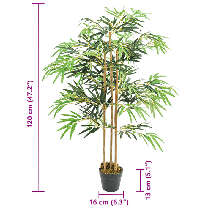 Arbore din bambus artificial 730 de frunze 120 cm verde - WALTI WALTI