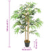Arbore din bambus artificial 730 de frunze 120 cm verde - WALTI WALTI