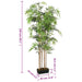 Arbore din bambus artificial 1095 de frunze 150 cm verde - WALTI WALTI
