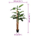 Bananier artificial 22 frunze 200 cm verde - WALTI WALTI
