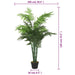 Palmier artificial 28 frunze 120 cm verde - WALTI WALTI