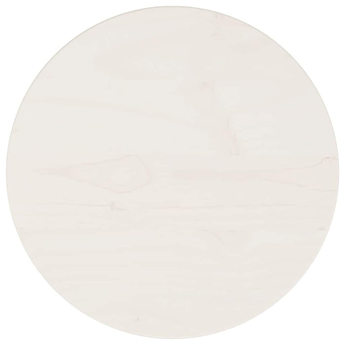 Blat de masă rotund, alb, Ø30x3 cm, lemn masiv de pin - WALTI WALTI