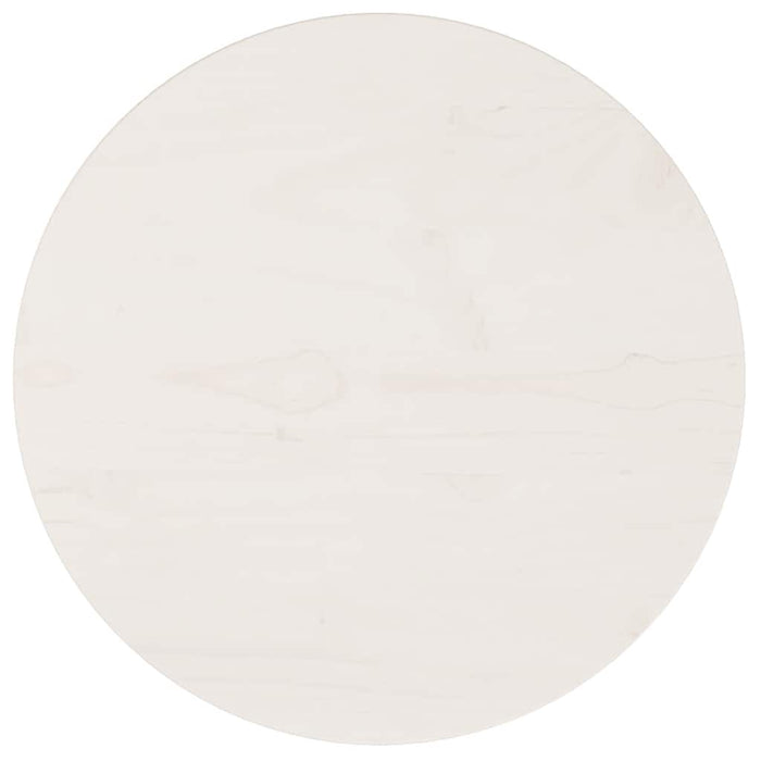 Blat de masă rotund, alb, Ø40x3 cm, lemn masiv de pin - WALTI WALTI