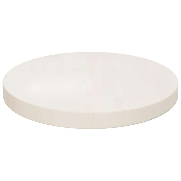 Blat de masă rotund, alb, Ø40x3 cm, lemn masiv de pin - WALTI WALTI