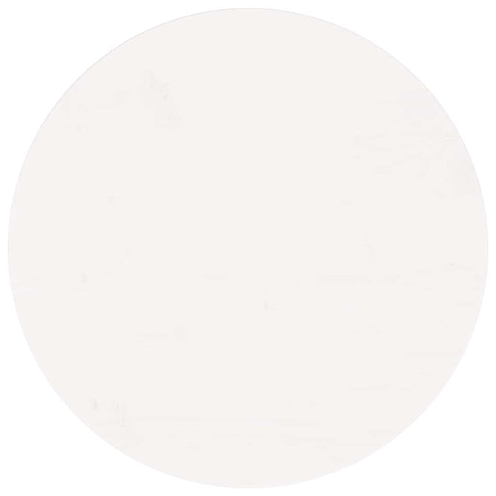 Blat de masă rotund, alb, Ø50x3 cm, lemn masiv de pin - WALTI WALTI