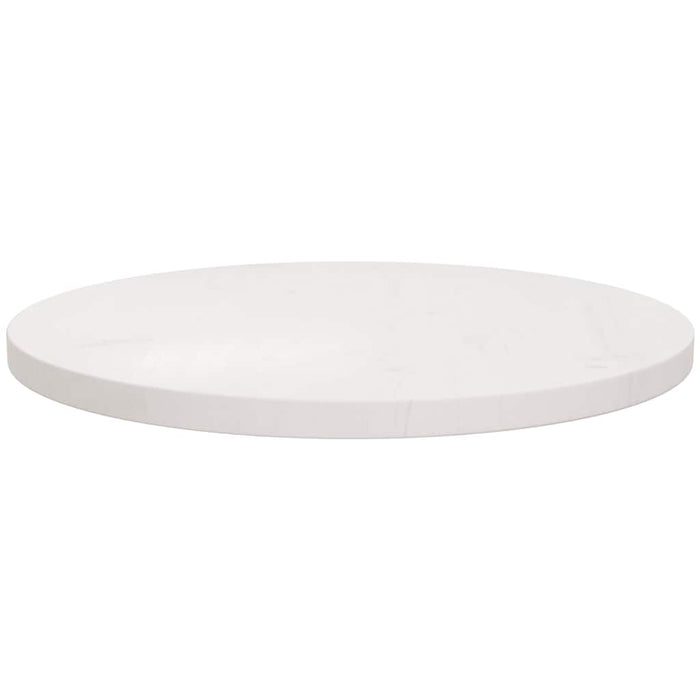 Blat de masă rotund, alb, Ø50x3 cm, lemn masiv de pin - WALTI WALTI
