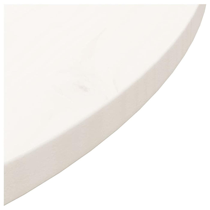 Blat de masă rotund, alb, Ø70x3 cm, lemn masiv de pin - WALTI WALTI