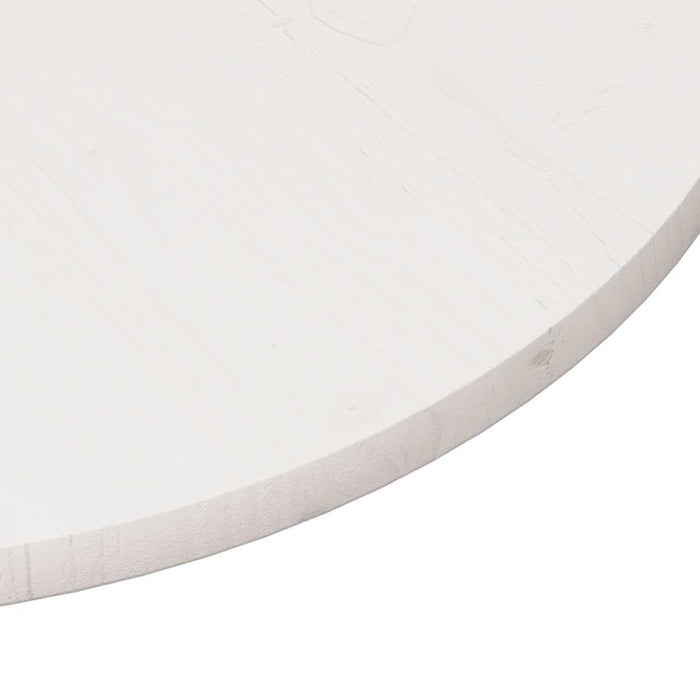 Blat de masă rotund, alb, Ø80x3 cm, lemn masiv de pin - WALTI WALTI