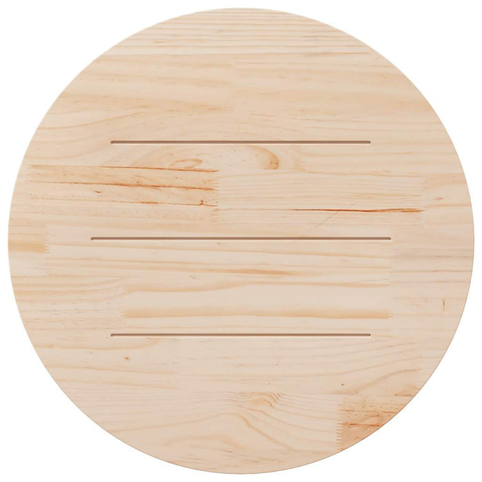 Blat de masă rotund, alb, Ø90x3 cm, lemn masiv de pin - WALTI WALTI