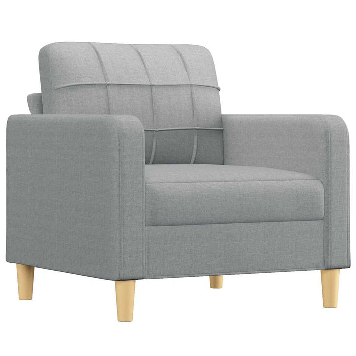 Fotoliu canapea, gri deschis, 60 cm, material textil - WALTI WALTI