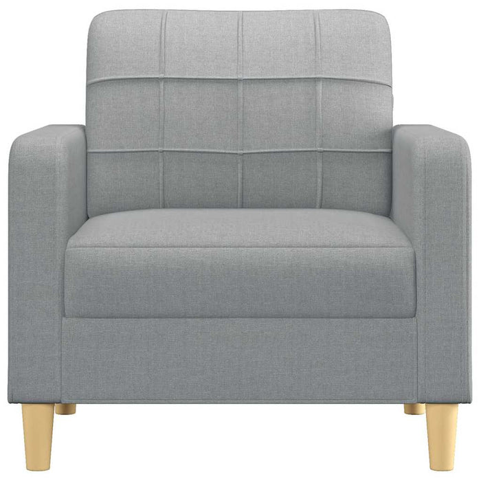 Fotoliu canapea, gri deschis, 60 cm, material textil - WALTI WALTI