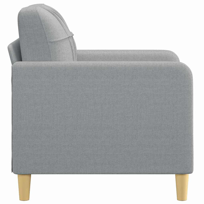 Fotoliu canapea, gri deschis, 60 cm, material textil - WALTI WALTI