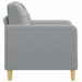 Fotoliu canapea, gri deschis, 60 cm, material textil - WALTI WALTI