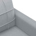 Fotoliu canapea, gri deschis, 60 cm, material textil - WALTI WALTI