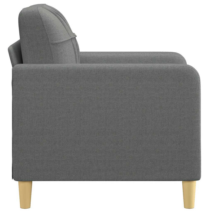 Fotoliu canapea, gri închis, 60 cm, material textil WALTI