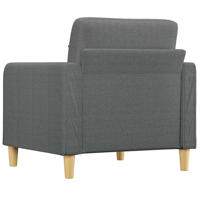 Fotoliu canapea, gri închis, 60 cm, material textil WALTI