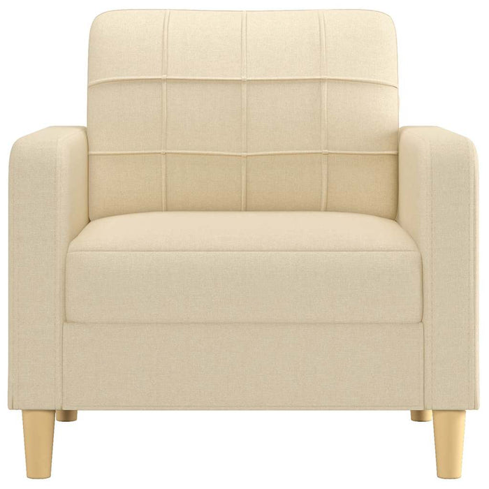 Fotoliu canapea, crem, 60 cm, material textil WALTI