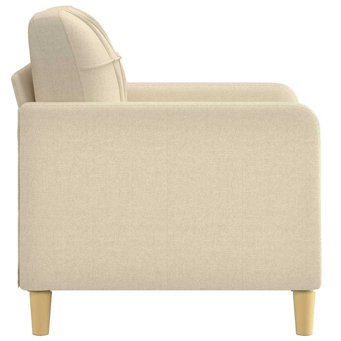 Fotoliu canapea, crem, 60 cm, material textil WALTI