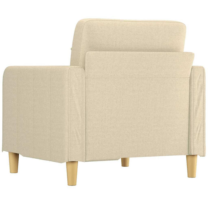 Fotoliu canapea, crem, 60 cm, material textil WALTI