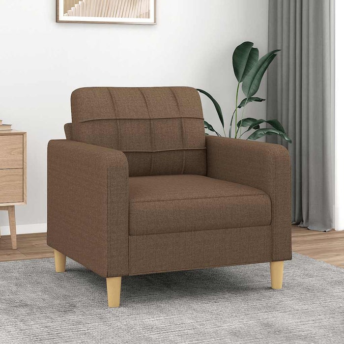 Fotoliu canapea, maro, 60 cm, material textil - WALTI WALTI