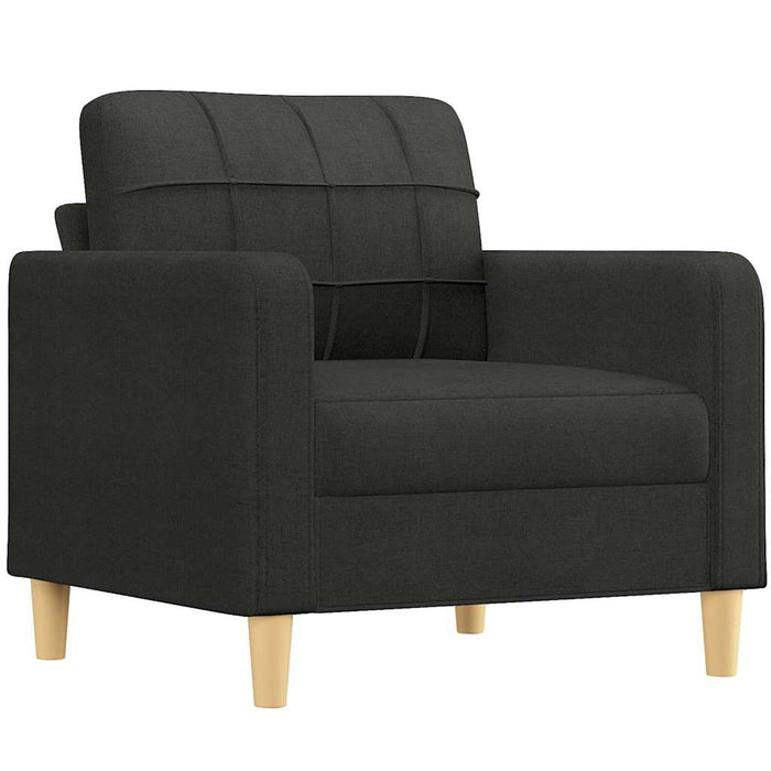 Fotoliu canapea, negru, 60 cm, material textil - WALTI WALTI