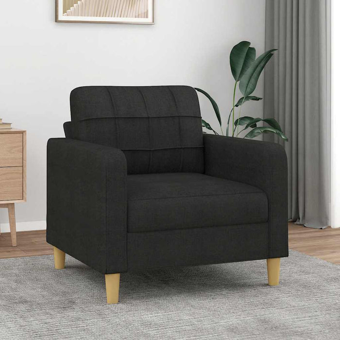 Fotoliu canapea, negru, 60 cm, material textil - WALTI WALTI