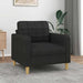 Fotoliu canapea, negru, 60 cm, material textil - WALTI WALTI