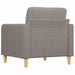 Fotoliu canapea, gri taupe, 60 cm, material textil - WALTI WALTI