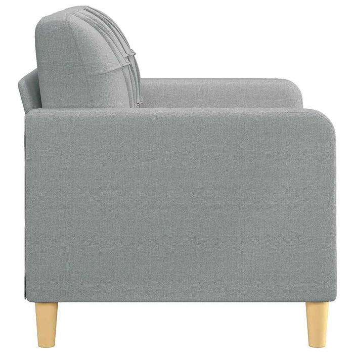 Canapea cu 2 locuri, gri deschis, 120 cm, material textil - WALTI WALTI