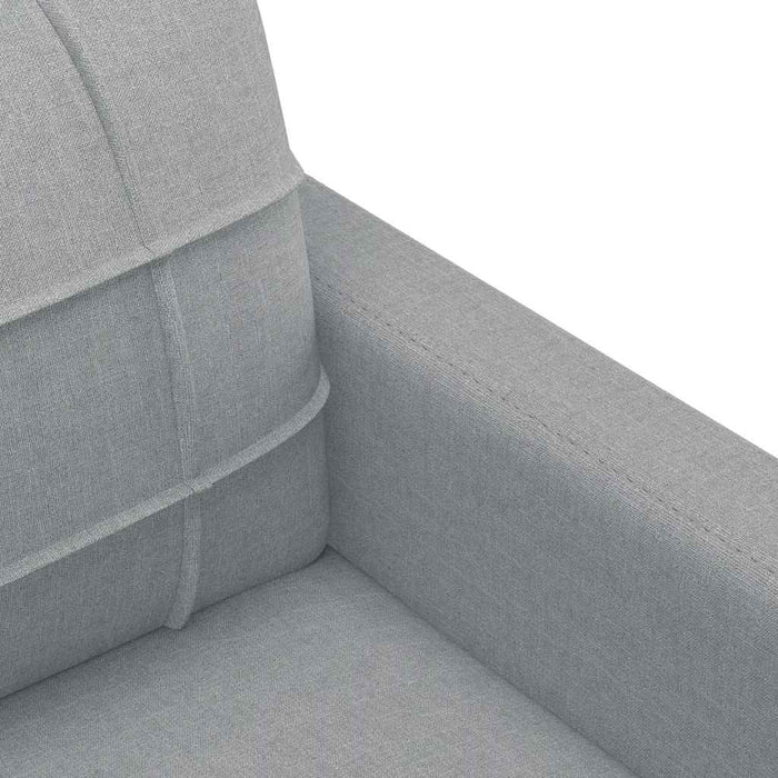 Canapea cu 2 locuri, gri deschis, 120 cm, material textil - WALTI WALTI