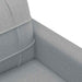 Canapea cu 2 locuri, gri deschis, 120 cm, material textil - WALTI WALTI