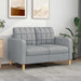 Canapea cu 2 locuri, gri deschis, 120 cm, material textil - WALTI WALTI