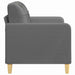 Canapea cu 2 locuri, gri închis, 120 cm, material textil - WALTI WALTI