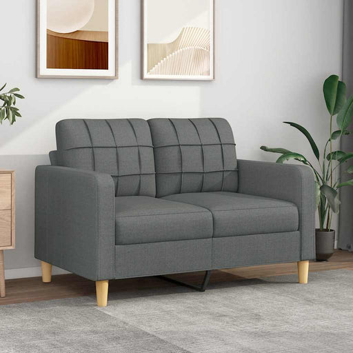Canapea cu 2 locuri, gri închis, 120 cm, material textil - WALTI WALTI