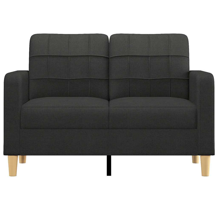 Canapea cu 2 locuri, negru, 120 cm, material textil - WALTI WALTI