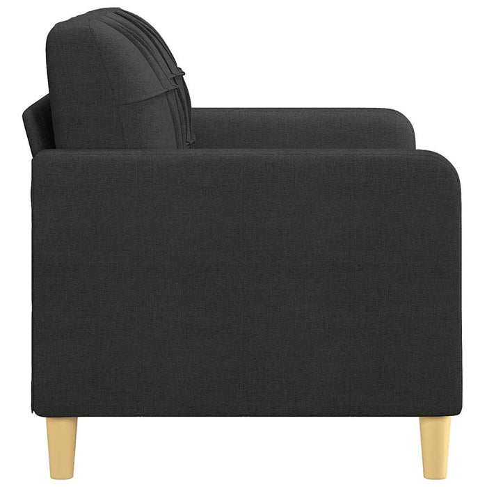Canapea cu 2 locuri, negru, 120 cm, material textil - WALTI WALTI