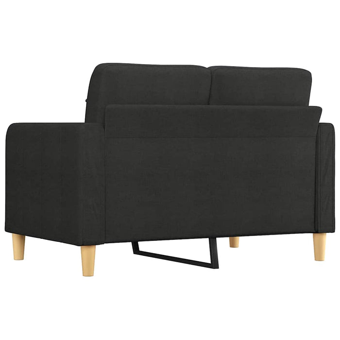 Canapea cu 2 locuri, negru, 120 cm, material textil - WALTI WALTI