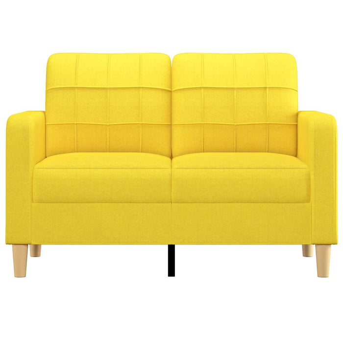 Canapea cu 2 locuri, galben deschis, 120 cm, material textil - WALTI WALTI