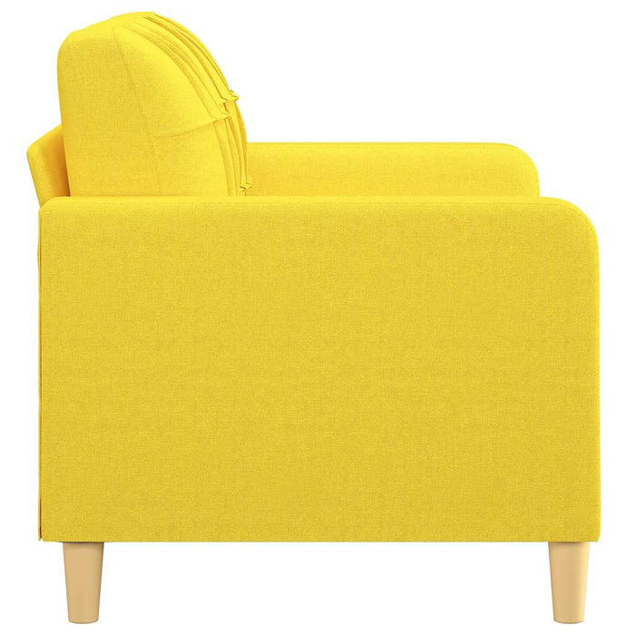 Canapea cu 2 locuri, galben deschis, 120 cm, material textil - WALTI WALTI