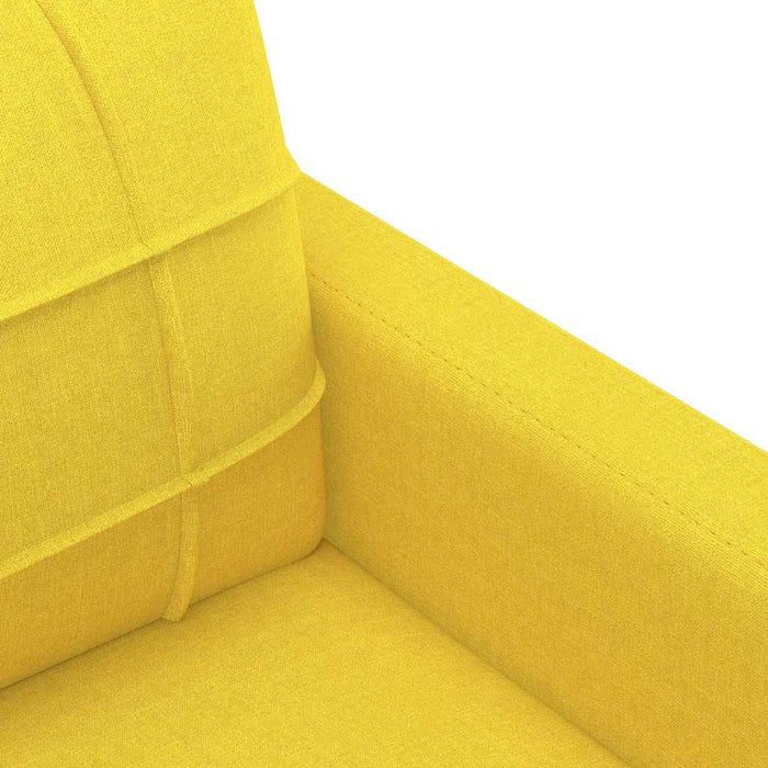 Canapea cu 2 locuri, galben deschis, 120 cm, material textil - WALTI WALTI