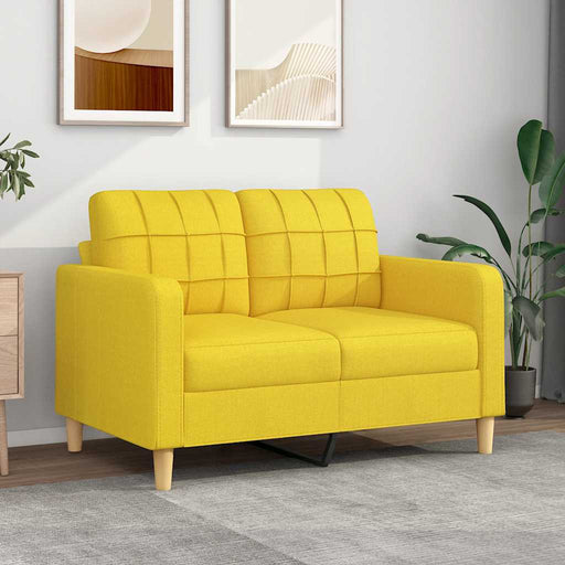 Canapea cu 2 locuri, galben deschis, 120 cm, material textil - WALTI WALTI
