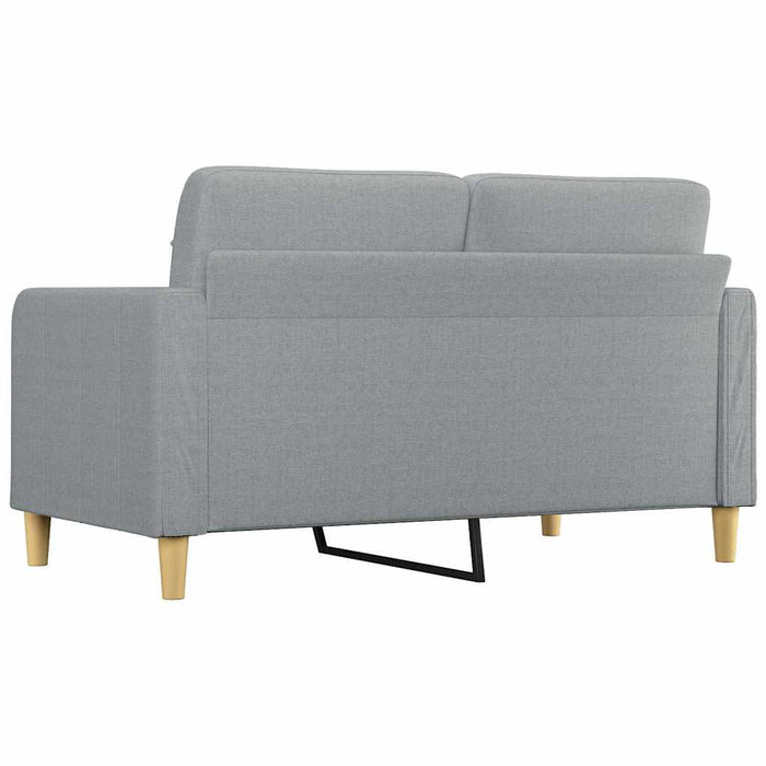 Canapea cu 2 locuri, gri deschis, 140 cm, material textil WALTI