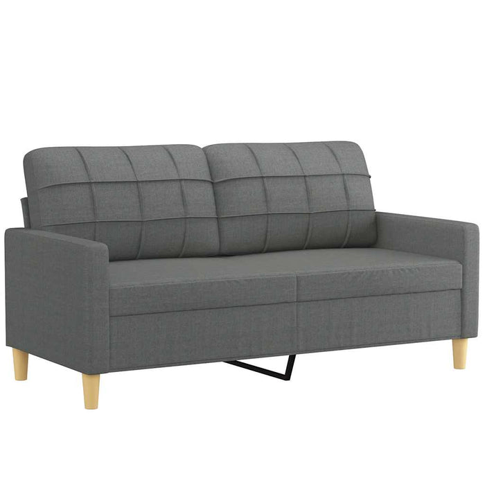 Canapea cu 2 locuri, gri închis, 140 cm, material textil - WALTI WALTI