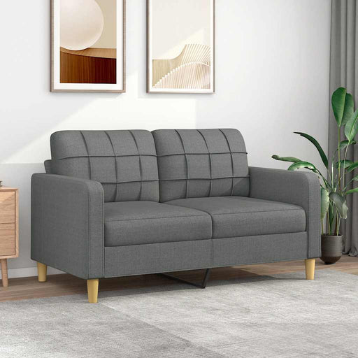 Canapea cu 2 locuri, gri închis, 140 cm, material textil - WALTI WALTI