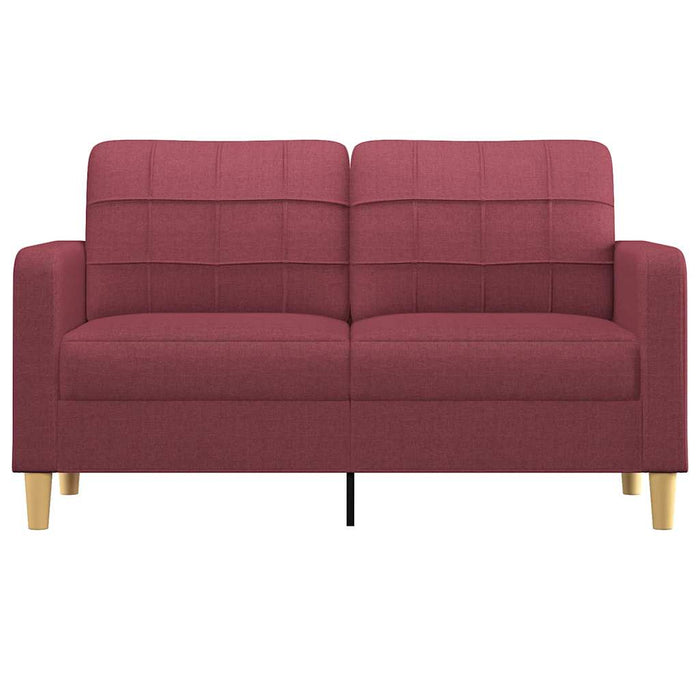 Canapea cu 2 locuri, roșu vin, 140 cm, material textil - WALTI WALTI