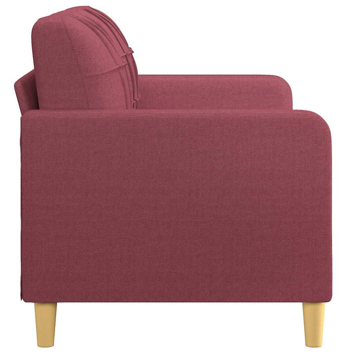 Canapea cu 2 locuri, roșu vin, 140 cm, material textil - WALTI WALTI