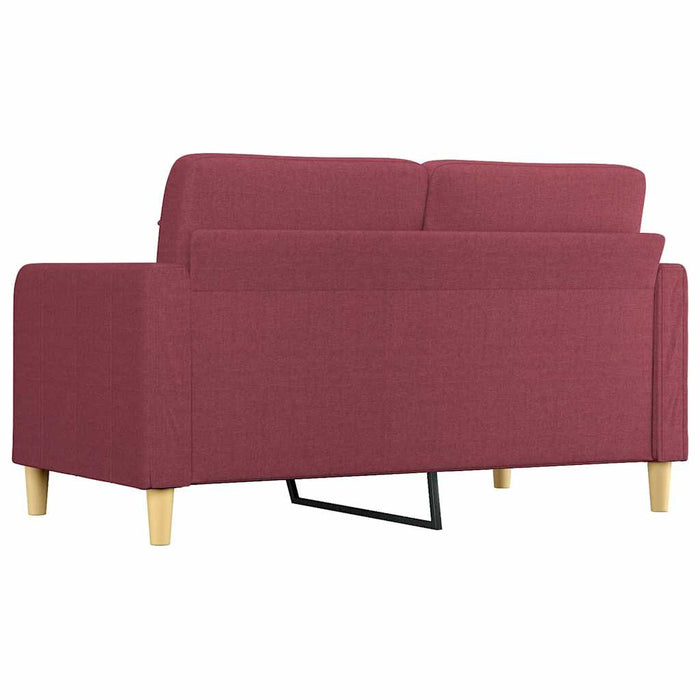 Canapea cu 2 locuri, roșu vin, 140 cm, material textil - WALTI WALTI