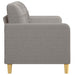 Canapea cu 2 locuri, gri taupe, 140 cm, material textil - WALTI WALTI