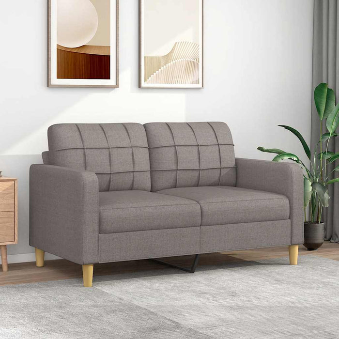 Canapea cu 2 locuri, gri taupe, 140 cm, material textil - WALTI WALTI